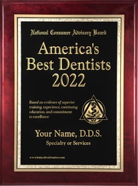 America Best Dentists Plaque 2