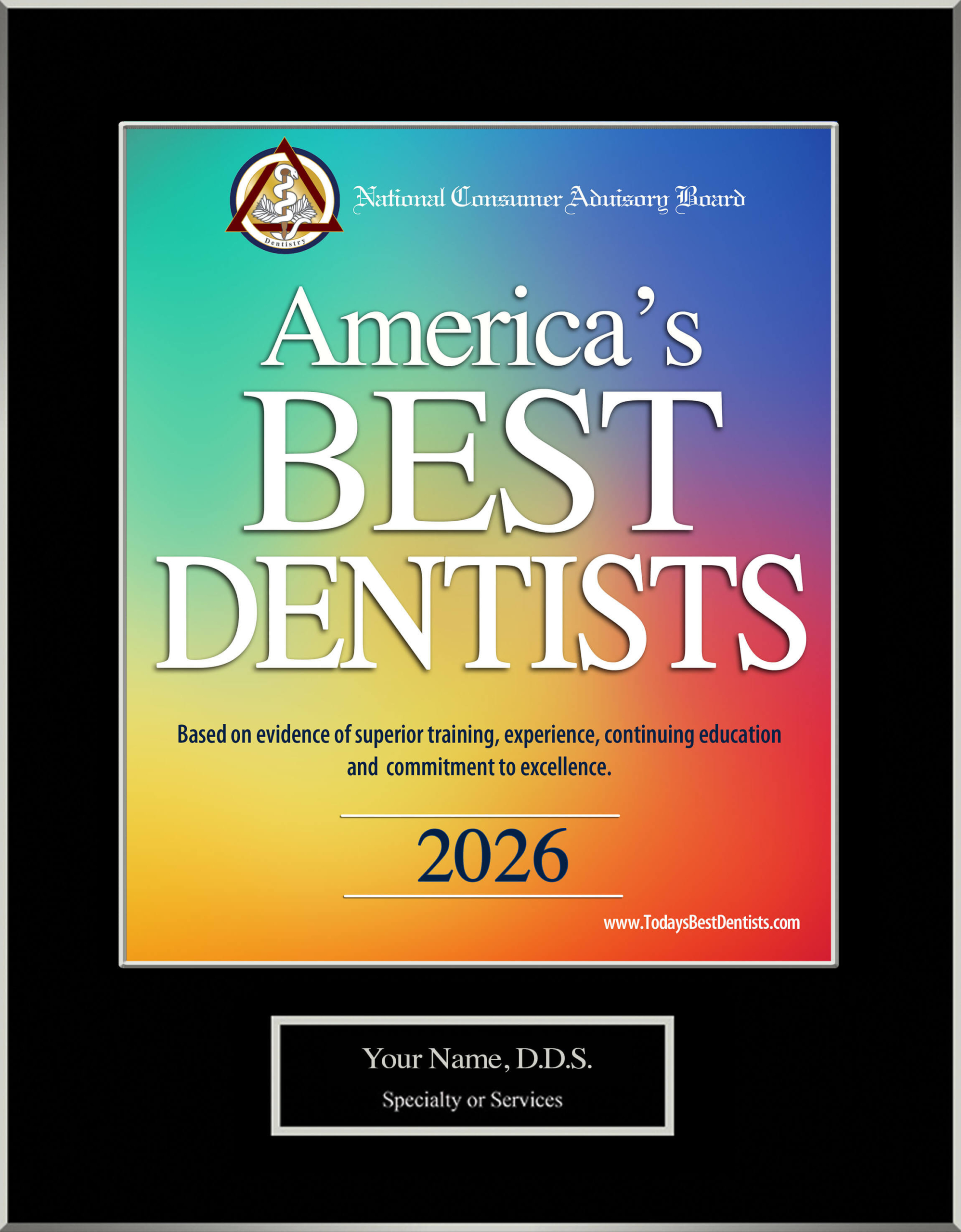 America Best Dentists Plaque 1